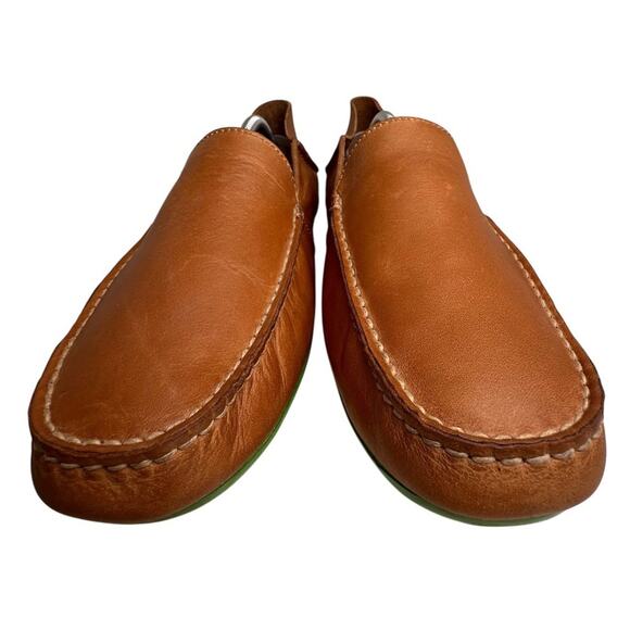 Sperry Wave Driver Mens 11 M Brown Leather Venetian Slip-On Loafer Shoes Preppy - Picture 11 of 16